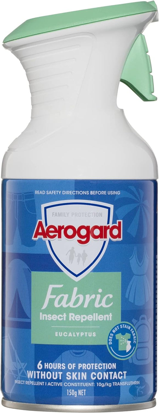 Aerogard Insect Repellent Fabric Spray, Eucalyptus, 150g (Pack of 6)