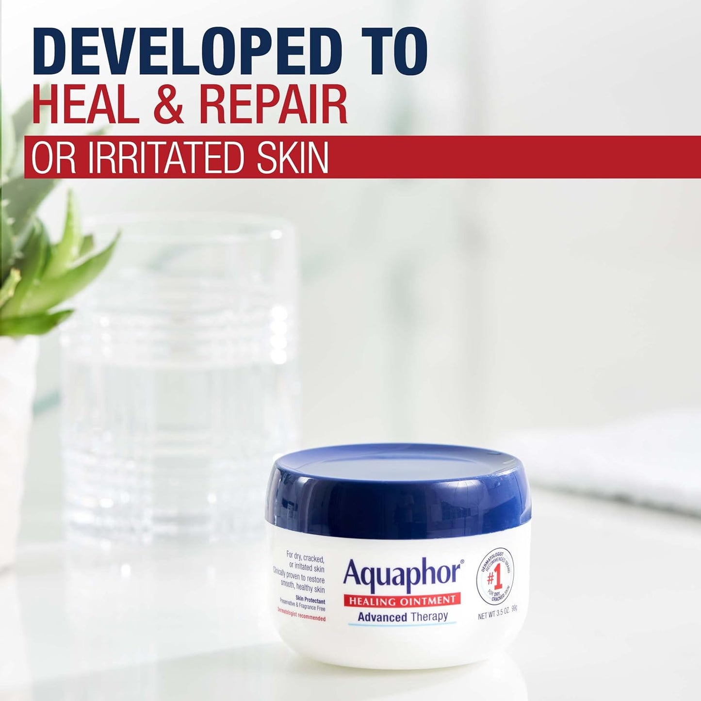 Aquaphor First Aid Ointment, Jar, 3.5 oz