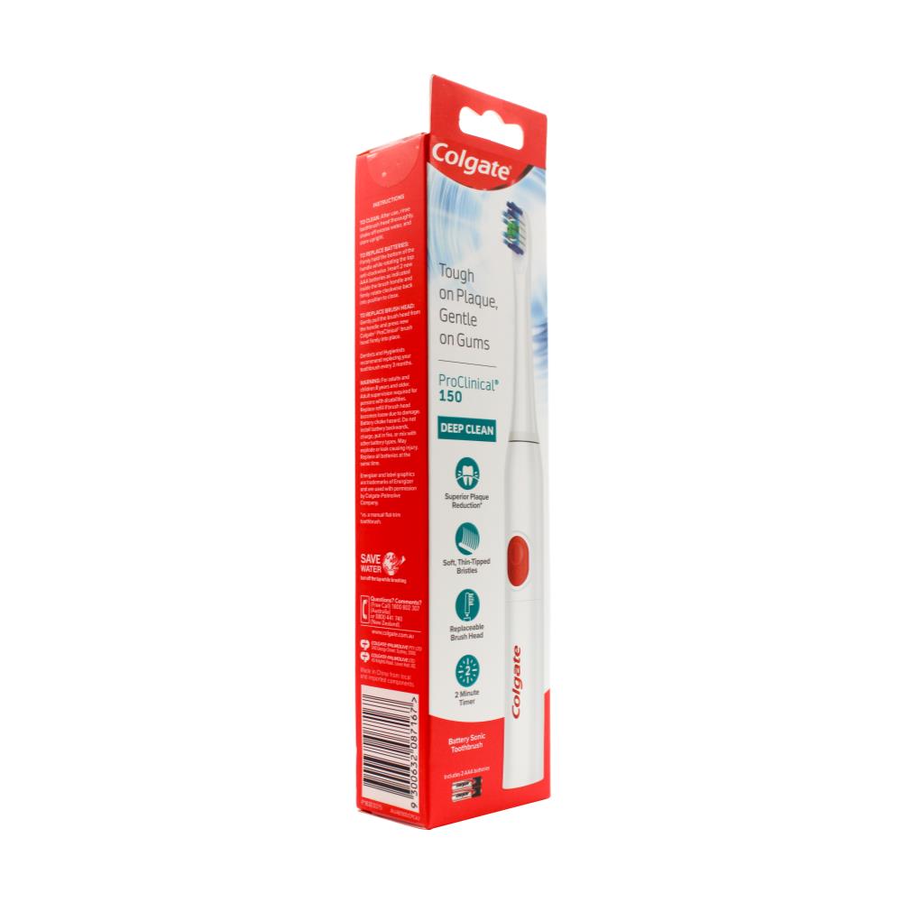 COLGATE TOOTHBRUSH BATTERY SONIC DEEP CLEAN PRO CLINICAL 150