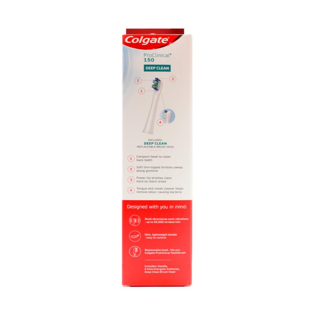 COLGATE TOOTHBRUSH BATTERY SONIC DEEP CLEAN PRO CLINICAL 150